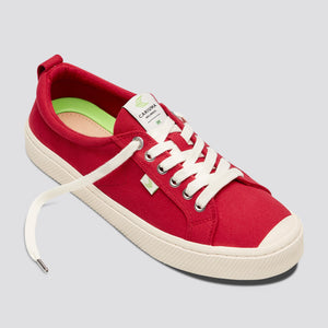 OCA Low Red Canvas Sneaker Men