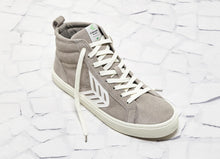 Load image into Gallery viewer, CATIBA High Cloud Grey Suede Ivory Logo Sneaker Women
