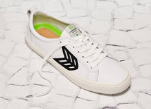 Load image into Gallery viewer, CATIBA Low Off White Leather Black Logo Sneaker Women
