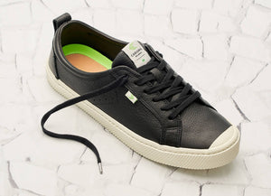 OCA Low Black Premium Leather Sneaker Women