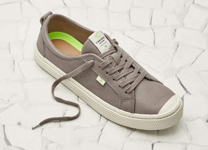 OCA Low Grey Premium Leather Sneaker Women