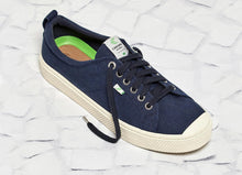 Load image into Gallery viewer, OCA Low Navy Canvas Sneaker Women
