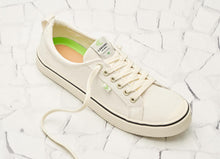Load image into Gallery viewer, OCA Low Stripe White Canvas Sneaker Women
