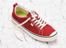 Load image into Gallery viewer, OCA Low Stripe Samba Red Suede Contrast Thread Sneaker Men
