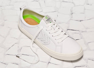 CATIBA Low Off White Leather Sneaker Women