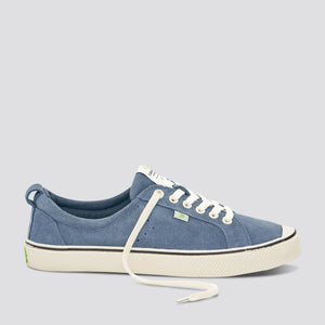 OCA Low Stripe Blue Mirage Suede Sneaker Women