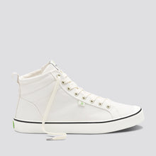 Load image into Gallery viewer, OCA High Stripe White Canvas Sneaker Women
