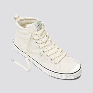 OCA High Stripe White Canvas Sneaker Women