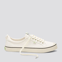 Load image into Gallery viewer, OCA Low Stripe White Canvas Sneaker Women
