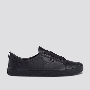 OCA Low Triple Black Premium Leather Sneaker Men