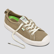 Load image into Gallery viewer, OCA Low Washed Burn Sand Canvas Contrast Thread Sneaker Men
