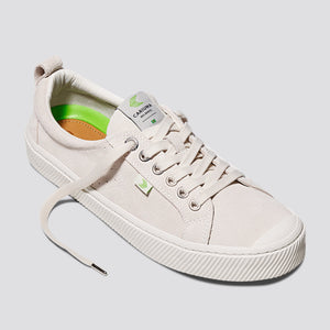 OCA Low Off White Suede Sneaker Men