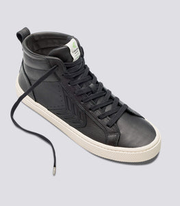 CATIBA High Black Premium Leather Sneaker Men