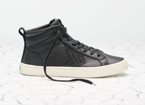 CATIBA High Black Premium Leather Sneaker Women