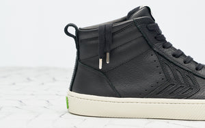 CATIBA High Black Premium Leather Sneaker Women