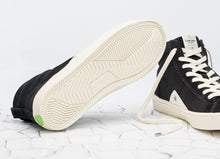 Load image into Gallery viewer, CATIBA High Black Suede Ivory Logo Sneaker Men
