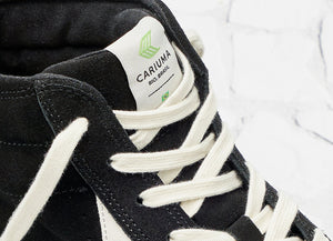 CATIBA High Black Suede Ivory Logo Sneaker Men