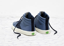 Load image into Gallery viewer, CATIBA High Cloud Blue Premium Leather Navy Logo Sneaker Women
