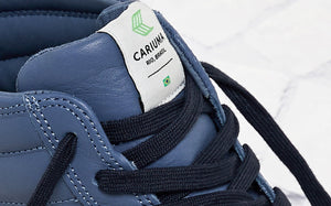 CATIBA High Cloud Blue Premium Leather Navy Logo Sneaker Men