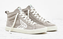 Load image into Gallery viewer, CATIBA High Cloud Grey Suede Ivory Logo Sneaker Men
