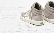 Load image into Gallery viewer, CATIBA High Cloud Grey Suede Ivory Logo Sneaker Women
