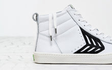 Load image into Gallery viewer, CATIBA High Off White Leather Black Logo Sneaker Men
