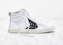 Load image into Gallery viewer, CATIBA High Off White Leather Black Logo Sneaker Women
