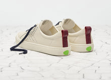 Load image into Gallery viewer, CATIBA Low Beige/Burgundy Premium Leather Sneaker Women
