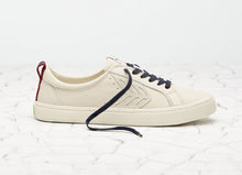 Load image into Gallery viewer, CATIBA Low Beige/Burgundy Premium Leather Sneaker Women
