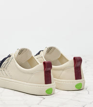Load image into Gallery viewer, CATIBA Low Beige/Burgundy Premium Leather Sneaker Women
