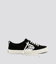 Load image into Gallery viewer, CATIBA Low Black Suede Ivory Logo Sneaker Men
