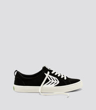 Load image into Gallery viewer, CATIBA Low Black Suede Ivory Logo Sneaker Women
