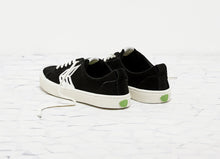 Load image into Gallery viewer, CATIBA Low Black Suede Ivory Logo Sneaker Men
