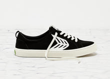 Load image into Gallery viewer, CATIBA Low Black Suede Ivory Logo Sneaker Men
