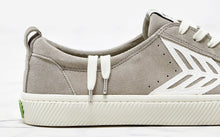 Load image into Gallery viewer, CATIBA Low Cloud Grey Suede Ivory Logo Sneaker Men
