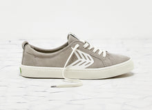 Load image into Gallery viewer, CATIBA Low Cloud Grey Suede Ivory Logo Sneaker Women
