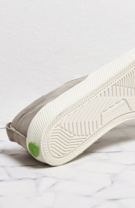 CATIBA Low Cloud Grey Suede Ivory Logo Sneaker Women