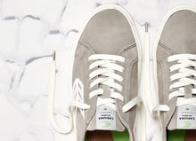 Load image into Gallery viewer, CATIBA Low Cloud Grey Suede Ivory Logo Sneaker Women
