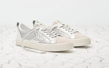 Load image into Gallery viewer, CATIBA Low Metallic Silver/White Leather Sneaker Women
