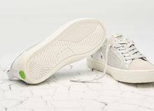 Load image into Gallery viewer, CATIBA Low Metallic Silver/White Leather Sneaker Women
