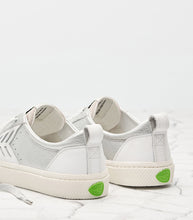Load image into Gallery viewer, CATIBA Low Metallic Silver/White Leather Sneaker Women
