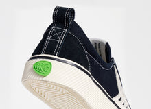 Load image into Gallery viewer, CATIBA Low Stripe Black Suede and Canvas Contrast Thread Sneaker Women
