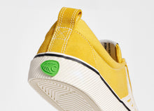 Load image into Gallery viewer, CATIBA Low Stripe Spice Yellow Suede and Canvas Contrast Thread Sneaker Women
