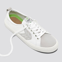 Load image into Gallery viewer, CATIBA Low Off White Canvas Ice Suede Accents Sneaker Women
