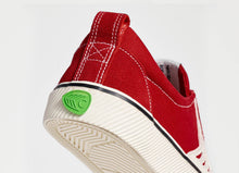 Load image into Gallery viewer, CATIBA Low Stripe Samba Red Suede and Canvas Contrast Thread Sneaker Men
