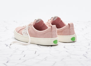 CATIBA Low Rose Suede Ivory Logo Sneaker Women