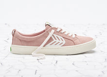 Load image into Gallery viewer, CATIBA Low Rose Suede Ivory Logo Sneaker Women
