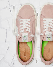 Load image into Gallery viewer, CATIBA Low Rose Suede Ivory Logo Sneaker Women
