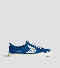 Load image into Gallery viewer, CATIBA Low Stripe Pantone Classic Blue Suede and Canvas Sneaker Women
