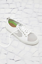 Load image into Gallery viewer, CATIBA Low Off White Canvas Ice Suede Accents Sneaker Women
